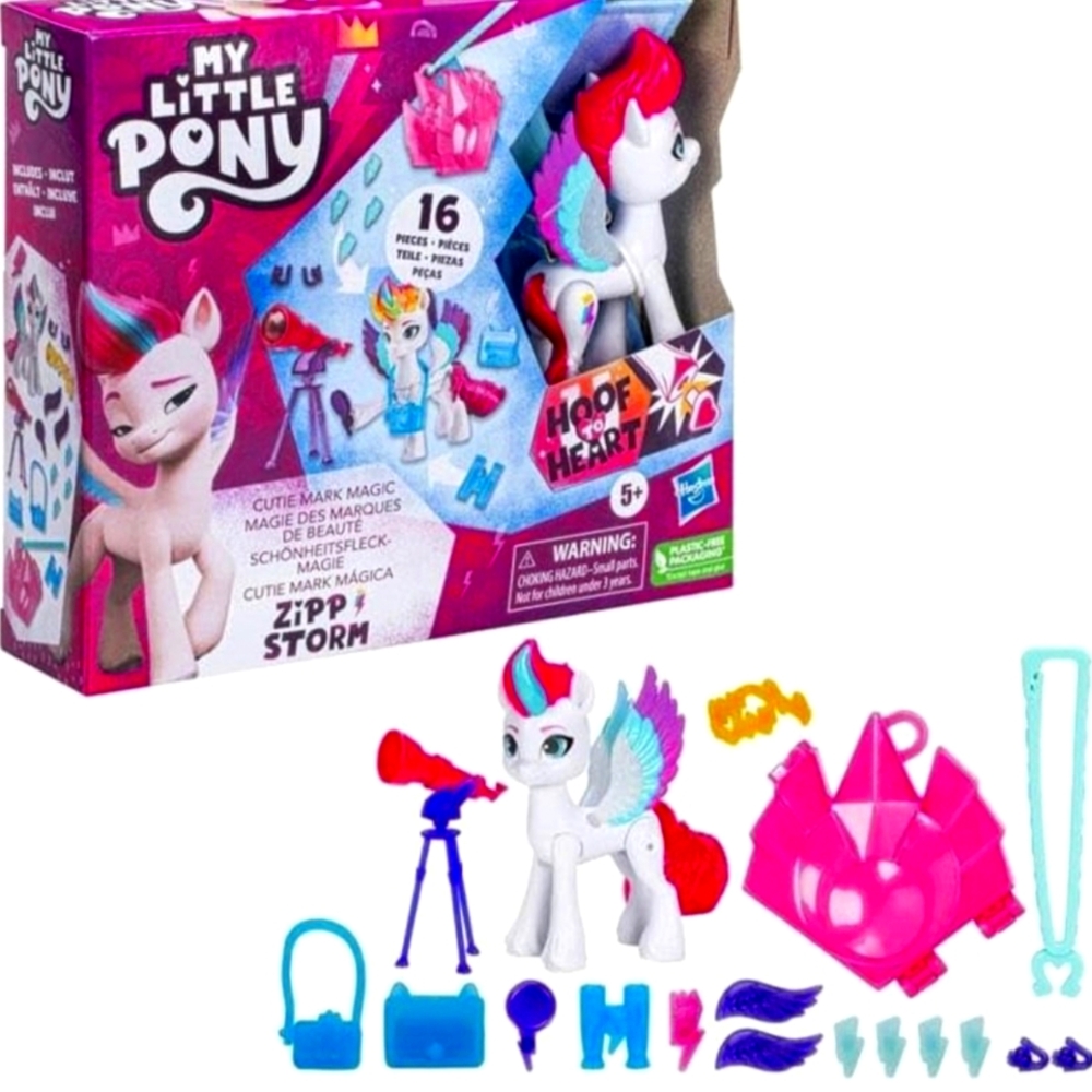 My Little Pony ZIPP STORM Cutie Mark Magic Hoof To Heart Keychain